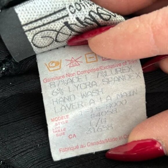 ARTEX COLLECTION Vintage Metallic Black Maxi Skirt - Picture 12 of 13